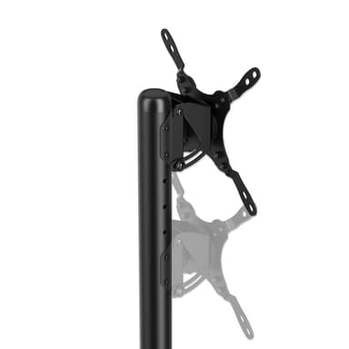 Manhattan Trolley Mount Stand for TV & Monitors, For screens: 13" to 42", VESA compatibility: all between 75X75 to 200x200mm - check the dimensions of the four mounting holes on back of screen to ensure it fits, Max 20kg, Height-adjustable to six levels, Bracket view 10