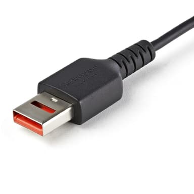 StarTech.com 3ft (1m) Secure Charging Cable – USB-A to USB-C Data Blocker Charge-Only Cable – No-Data Power-Only Charger Cable for Phone/Tablet – Data Blocking USB Protector Adapter Cable view 3