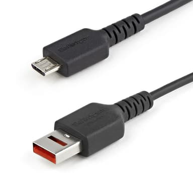 StarTech.com 3ft (1m) Secure Charging Cable – USB-A to Micro USB Data Blocker Charge-Only Cable – Power-Only Charger Cable for Phone/Tablet – Data Blocking USB Protector Adapter Cable view 1