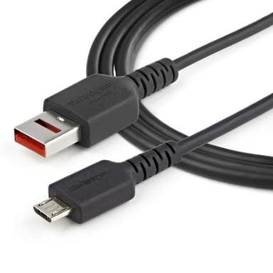 StarTech.com 3ft (1m) Secure Charging Cable – USB-A to Micro USB Data Blocker Charge-Only Cable – Power-Only Charger Cable for Phone/Tablet – Data Blocking USB Protector Adapter Cable view 3