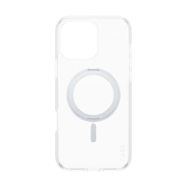 PanzerGlass CARE™ by ® Case Transparent w. Silver Kickstand & MagSafe iPhone 16 Pro Max view 4