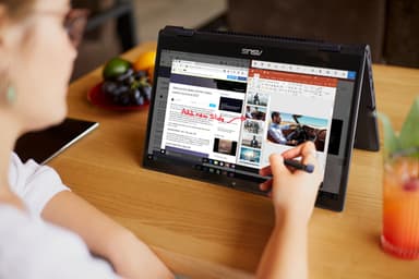 ASUS ExpertBook B3 Flip B3402FV-EC582XA Intel Core 5 120U Hybrid (2-in-1) 35.6 cm (14") Touchscreen Full HD 8 GB DDR4-SDRAM 256 GB SSD Wi-Fi 6E (802.11ax) Windows 11 Pro Education Black view 14