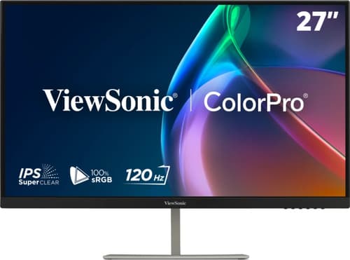 Viewsonic VP Series 27" 120Hz 2K QHD Pantone Validated 100% sRGB & Factory Calibrated Monitor with 90W USB-C