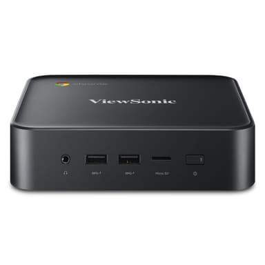 Viewsonic NMP760 PC/workstation Intel® Celeron® 5205U 8 GB DDR4-SDRAM 64 GB eMMC ChromeOS Mini PC Black view 1