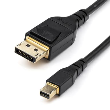 StarTech.com 3ft (1m) VESA Certified Mini DisplayPort to DisplayPort 1.4 Cable - 8K 60Hz HBR3 HDR - Super UHD mDP to DP 1.4 Cord - Slim (34 AWG) Ultra HD 4K 120Hz - Monitor/Video Cable view 1