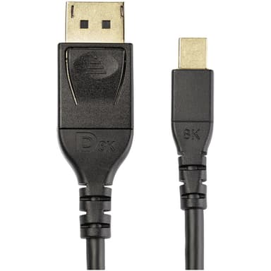 StarTech.com 3ft (1m) VESA Certified Mini DisplayPort to DisplayPort 1.4 Cable - 8K 60Hz HBR3 HDR - Super UHD mDP to DP 1.4 Cord - Slim (34 AWG) Ultra HD 4K 120Hz - Monitor/Video Cable view 2