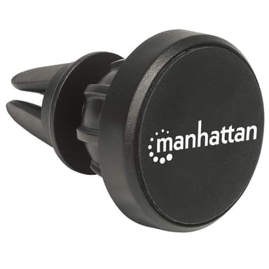 Manhattan Magnetic Car Air-Vent Phone Mount, Adjustable Clip-on, Quick Attach and Release, Non-Skid Pad, Black, Lifetime Warranty view 2