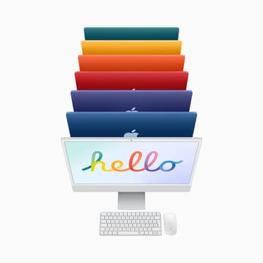 Apple iMac 24in M1 512GB - Blue view 6