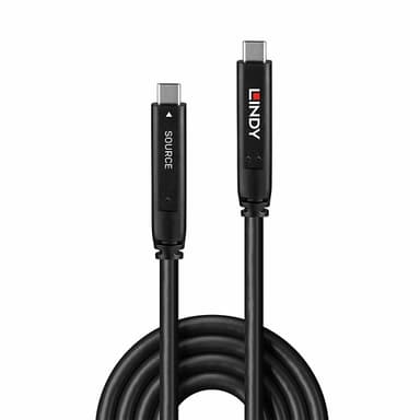 Lindy 8m USB 3.2 Gen 1 and DP 1.4 Type C Hybrid Cable view 2