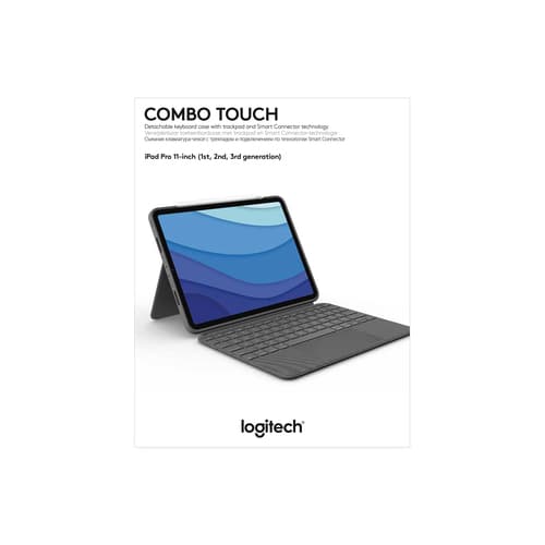 Logitech Combo Touch AZERTY French Smart Connector Gray