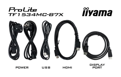 iiyama TF1534MC-B7X computer monitor 38.1 cm (15") 1024 x 768 pixels XGA LED Touchscreen Multi-user Black