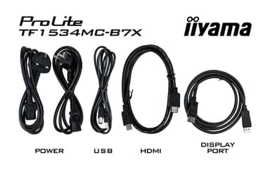 iiyama TF1534MC-B7X computer monitor 38.1 cm (15") 1024 x 768 pixels XGA LED Touchscreen Multi-user Black view 9