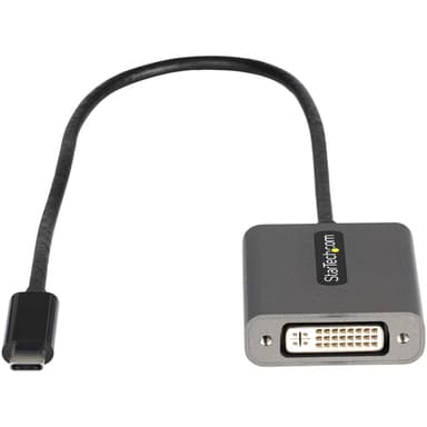 StarTech.com USB C to DVI Adapter - 1920x1200p USB-C to DVI-D Adapter Dongle - USB Type C to DVI Display/Monitor - Video Converter - Thunderbolt 3 Compatible - 12" Long Attached Cable - Upgraded Version of CDP2DVI view 2