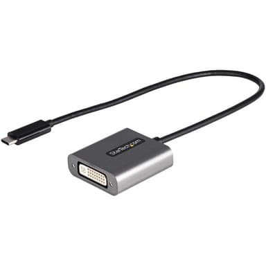 StarTech.com USB C to DVI Adapter - 1920x1200p USB-C to DVI-D Adapter Dongle - USB Type C to DVI Display/Monitor - Video Converter - Thunderbolt 3 Compatible - 12" Long Attached Cable - Upgraded Version of CDP2DVI view 1