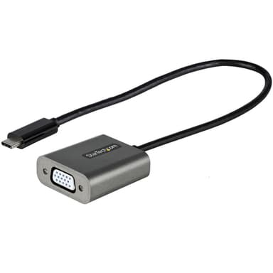 StarTech.com USB C to VGA Adapter - 1080p USB Type-C to VGA Adapter Dongle - USB-C (DP Alt Mode) to VGA Monitor/Display Video Converter - Thunderbolt 3 Compatible - 12" Long Attached Cable - Upgraded Version of CDP2VGA view 1