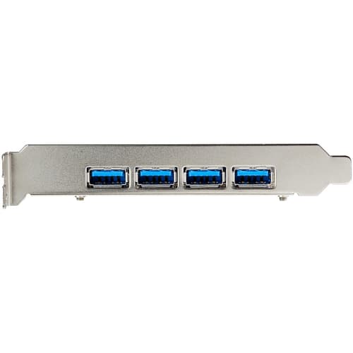 StarTech.com 4-Port USB PCIe Card - 10Gbps USB 3.2 Gen 2 Type-A PCI Express Expansion Card with 2 Controllers - 4x USB-A - USB PCIe Add-On Adapter Card - Windows/Mac/Linux