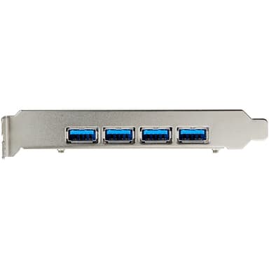 StarTech.com 4-Port USB PCIe Card - 10Gbps USB 3.2 Gen 2 Type-A PCI Express Expansion Card with 2 Controllers - 4x USB-A - USB PCIe Add-On Adapter Card - Windows/Mac/Linux view 4