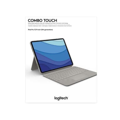 Logitech Combo Touch QWERTY UK English Smart Connector Sand view 22