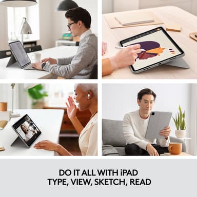 Logitech Combo Touch QWERTY UK English Smart Connector Sand view 14