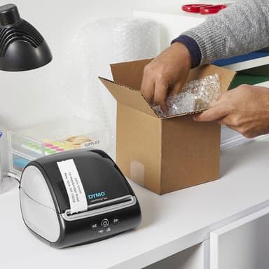 DYMO LabelWriter 5XL Label Printer | Automatic Label Recognition Label Maker | Prints Extra-Wide Shipping Labels from AmazonDHL & More | Perfect for eCommerce Sellers | EU 2 Pin Plug view 8
