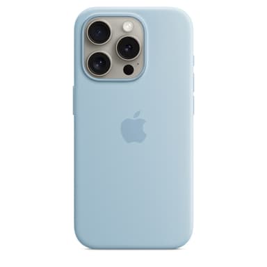 Apple iPhone 15 Pro Silicone Case with MagSafe - Light Blue view 1