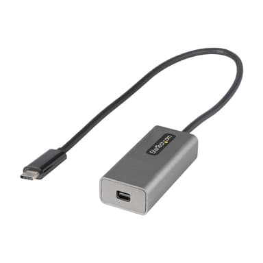 StarTech.com USB C to Mini DisplayPort Adapter - 4K 60Hz USB-C to mDP Adapter Dongle - USB Type-C to Mini DP Monitor - Video Converter - Works w/Thunderbolt 3-12" Long Attached Cable - Upgraded Version of CDP2MDP view 1