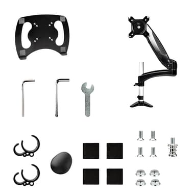 StarTech.com Desk Mount Laptop Arm - Full Motion Articulating Arm for Laptop or Single 34" (17.6lb/8kg) Monitor - VESA Mount Laptop Tray Bracket - Ergonomic Adjustable Notebook Stand - Desk-Clamp view 17