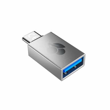 CHERRY 61710036 cable gender changer USB-A USB-C Silver view 1