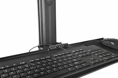 StarTech.com Mobile Workstation Cart with Monitor Mount, CPU/PC Holder, Keyboard Tray - Ergonomic Height Adjustable Desktop Computer Cart - Rolling Mobile Standing Workstation on Wheels view 13