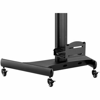 StarTech.com Mobile Workstation Cart with Monitor Mount, CPU/PC Holder, Keyboard Tray - Ergonomic Height Adjustable Desktop Computer Cart - Rolling Mobile Standing Workstation on Wheels view 14