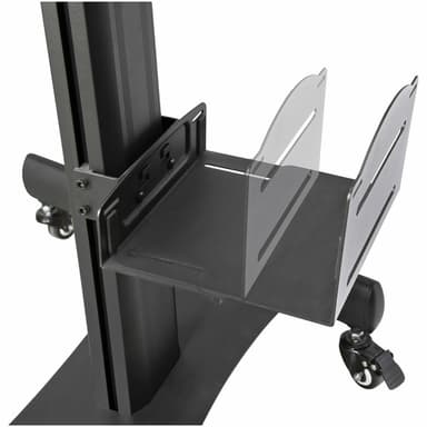 StarTech.com Mobile Workstation Cart with Monitor Mount, CPU/PC Holder, Keyboard Tray - Ergonomic Height Adjustable Desktop Computer Cart - Rolling Mobile Standing Workstation on Wheels view 7