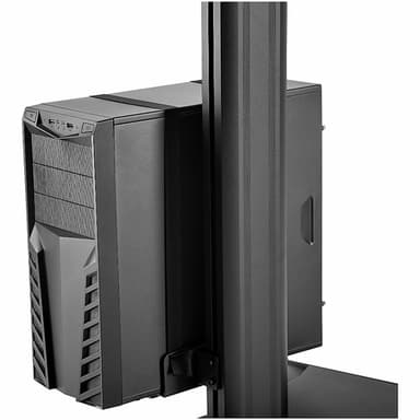 StarTech.com Mobile Workstation Cart with Monitor Mount, CPU/PC Holder, Keyboard Tray - Ergonomic Height Adjustable Desktop Computer Cart - Rolling Mobile Standing Workstation on Wheels view 10
