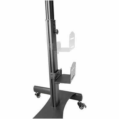 StarTech.com Mobile Workstation Cart with Monitor Mount, CPU/PC Holder, Keyboard Tray - Ergonomic Height Adjustable Desktop Computer Cart - Rolling Mobile Standing Workstation on Wheels view 8