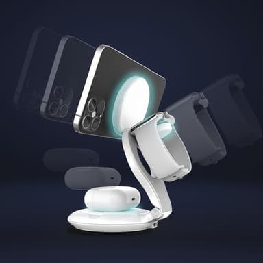j5create Qi2 3-in-1 Magnetic Foldable Wireless Charging Station view 7