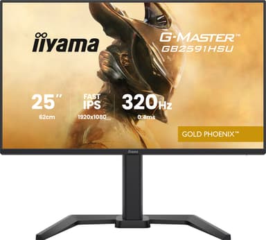 iiyama G-MASTER GB2591HSU-B1 computer monitor 62.2 cm (24.5") 1920 x 1080 pixels Full HD LED Black view 1