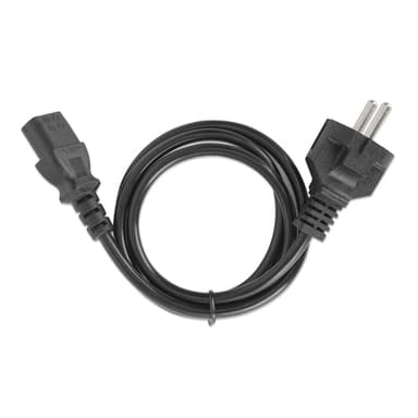 Manhattan Mains Power Cord/Cable, Euro 2-pin plug (CEE 7/4 Schuko) to C13 Female (kettle lead), 1m, 10A, Black, Lifetime Warranty view 5