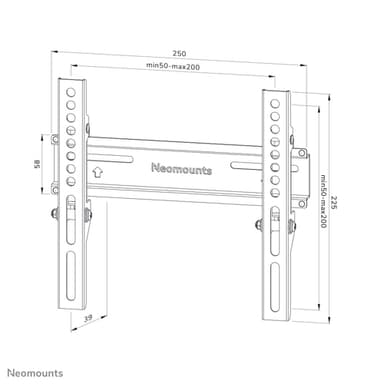 Neomounts WL30-350BL12 TV mount wall 24-55" - fixed - lockable view 14