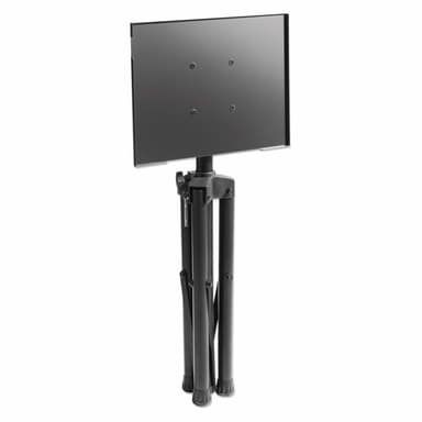 Manhattan Tripod Floor Mount for TV/Monitor/Projector/Laptop, For screens: 13" to 32", VESA compatibility: 75x75 and 100x100mm - check the dimensions of the four mounting holes on back of screen to ensure it fits, Max 15kg, Height Adjustable, Black, Bracket view 9