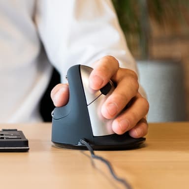 R-Go Tools Ergonomic mouse R-Go HE Break with break software, medium (hand size 165-185 mm), left-handed, Wired, black view 11