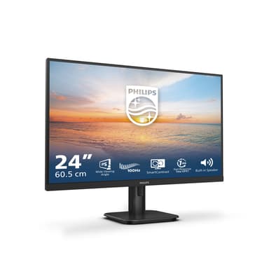 Philips 1000 series 24E1N1200A/00 computer monitor 60.5 cm (23.8") 1920 x 1080 pixels Full HD LCD Black view 2