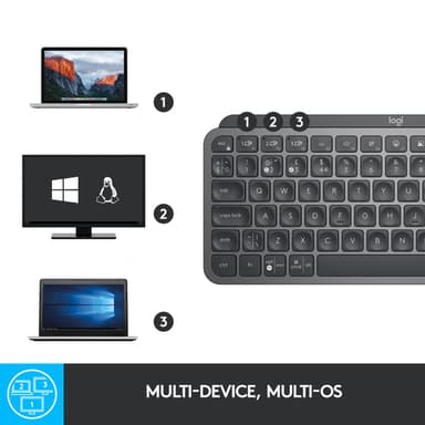 Logitech Master MX Keys Mini Minimalist Wireless Illuminated Keyboard view 11