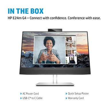 HP E24m G4 FHD USB-C Conferencing Monitor view 9