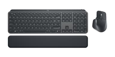 Logitech MX Keys Combo for Business keyboard Mouse included Office Bluetooth AZERTY French Graphite view 1