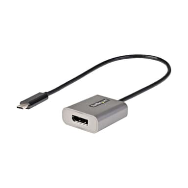 StarTech.com USB C to DisplayPort Adapter - 8K/4K 60Hz USB-C to DisplayPort 1.4 Adapter Dongle - USB Type-C to DP Monitor Video Converter - Works w/Thunderbolt 3 - w/12" Long Attached Cable view 1