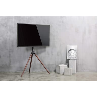 Manhattan Tripod Floor Mount for TV & Monitors, Stand Assembly, For screens: 37" to 65", VESA compatibility: all between 200x200 to 600x400mm - check the dimensions of the four mounting holes on back of screen to ensure it fits, Max 32kg, Black, LFD, Bracket view 9