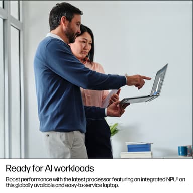 HP EliteBook 6 G1i AI PC Intel Core Ultra 5 225U Laptop 40.6 cm (16") WUXGA 24 GB DDR5-SDRAM 512 GB SSD Wi-Fi 6E (802.11ax) Windows 11 Pro Silver view 8