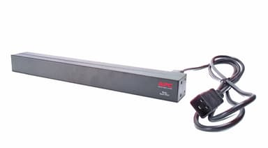 APC NetShelter Basic Rack PDU, 1U, 1PH, 3.7kW 230V 16A or 3.3kW 208V 16A, x12 C13 outlets, C20 cord view 4