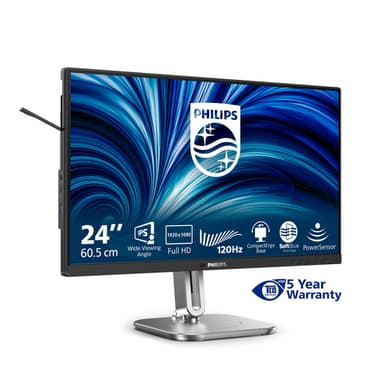 Philips 4000 series 24B2N4200/00 computer monitor 60.5 cm (23.8") 1920 x 1080 pixels Full HD LCD Grey view 4