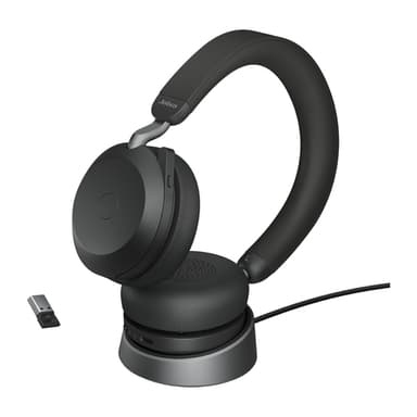 Jabra Evolve2 75 - USB-A UC with Desk Stand - Black view 4
