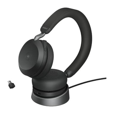 Jabra Evolve2 75 - USB-C MS Teams with Desk Stand - Black view 4